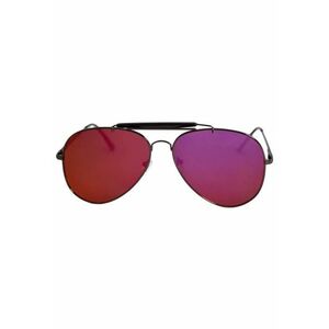 Ochelari de soare Aviator Outdoorsman mov cu reflexie galbena - Negru imagine