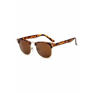 Ochelari de soare Clubmaster Retro Maro - Maro animal print imagine