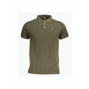 Tricou polo barbati cu logo - din bumbac - Olive imagine