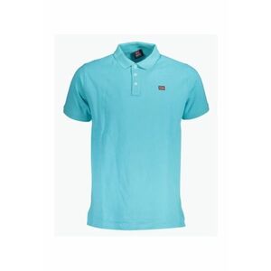 Tricou polo barbati cu logo - din bumbac - Azur imagine