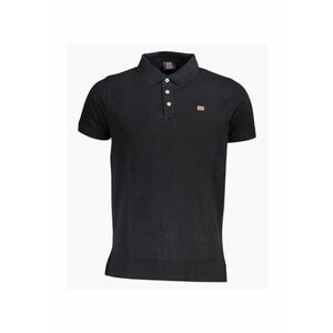 Tricou polo barbati cu logo - din bumbac - Negru imagine