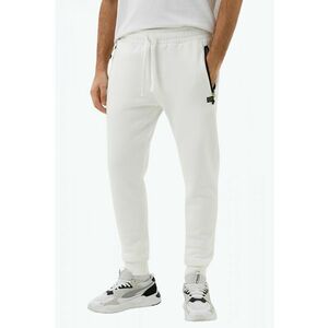 Pantaloni sport barbati cu talie elastica si snur alb imagine