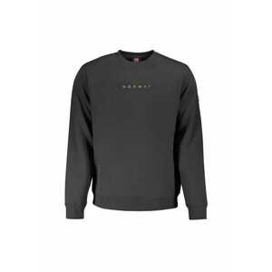 Bluza barbati fara fermoar cu imprimeu cu logo - Regular fit - Negru imagine