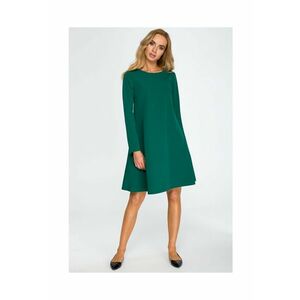 Rochie cu sifon la spate - Poliester/Vascoza - Verde padure imagine