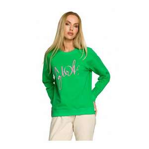 Bluza de dama Cu motiv - Bumbac - Elastan - Verde imagine