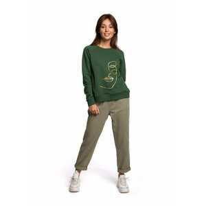 Bluza dama - Bumbac/Poliester - Verde imagine