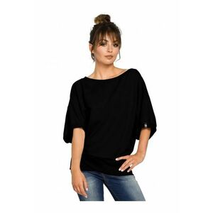 Bluza dama - Bumbac/Poliester - Negru - L-XL imagine