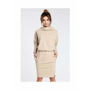 Rochie - Bumbac/Elastan - Bej - L-XL imagine