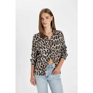 Tricou regular fit cu animal print imagine