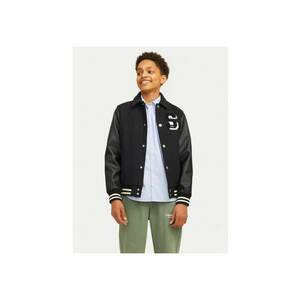 Jack&Jones Junior Geaca bomber Carter 12261333 Negru Regular Fit - Poliester imagine