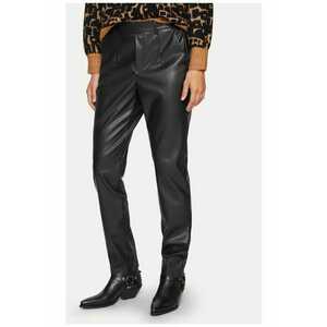 Pantaloni din imitatie de piele Dagmar 14095340 Negru Regular Fit - Piele ecologica imagine