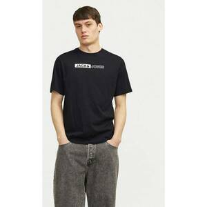 Jack&Jones Tricou Corp 12233999 Negru Standard Fit - Bumbac imagine