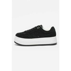 Pantofi sport low-cut din piele intoarsa cu platforma imagine