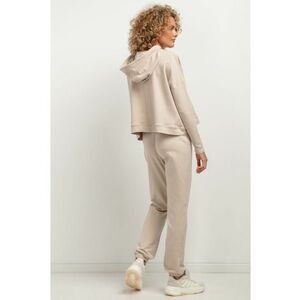 Pantaloni de antrenament cu talie elastica T384 bej deschis imagine