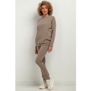 Pantaloni de trening cappuccino T383 imagine