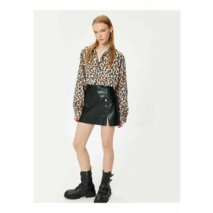 Camasa cu animal print si maneci cazute imagine