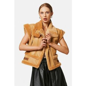 Jacheta 2-In-1 din piele shearling imagine