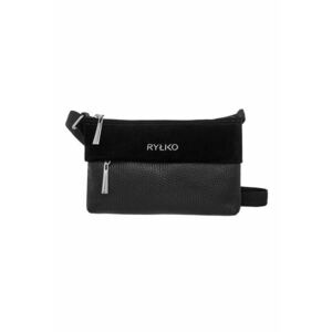 Rylko - Geanta crossbody de piele cu logo metalic imagine