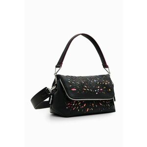 Geanta crossbody de piele ecologica cu decupaje imagine