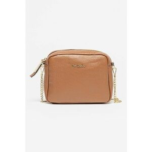 Geanta crossbody de piele cu logo imagine