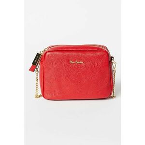 Geanta crossbody de piele cu logo imagine