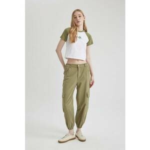 Pantaloni cargo crop imagine