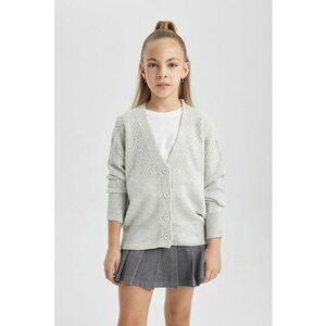 Cardigan regular fit cu decolteu in V imagine