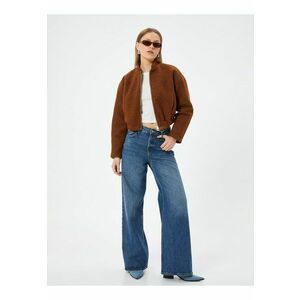 Jacheta bomber de blana shearling sintetica imagine