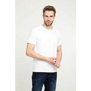 Tricou slim fit cu decolteu la baza gatului imagine