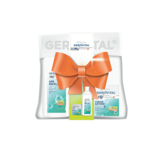 Pachet cadou H3 Hyaluron C: Apa micelara - 400 ml + Crema antirid de zi - 50 ml + borseta imagine