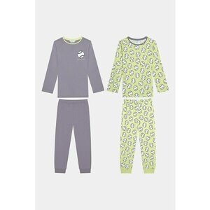 Set de pijamale din bumbac cu imprimeu baseball - 2 perechi imagine