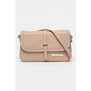 Geanta crossbody din piele cu clapa imagine