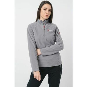 Bluza de trening din fleece cu fermoar scurt si maneci raglan imagine