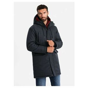 Geaca parka OM-JALJ-0169 - Cu fermoar - Cu gluga - Barbati imagine