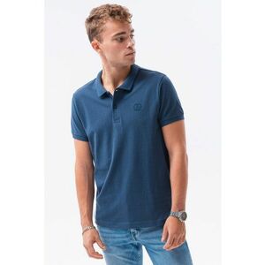 Tricou polo din bumbac cu model pique imagine