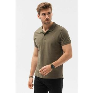 Tricou polo din bumbac cu model pique imagine