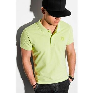 Tricou polo din bumbac cu model pique imagine