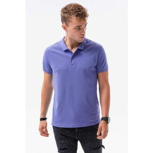 Tricou polo din bumbac cu model pique imagine