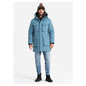 Geaca parka OM-JALJ-0169 - Cu fermoar - Cu gluga - Barbati imagine