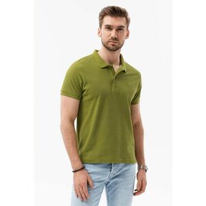 Tricou polo din bumbac cu model pique imagine