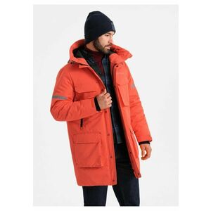 Geaca parka OM-JALJ-0169 - Cu fermoar - Cu gluga - Barbati imagine