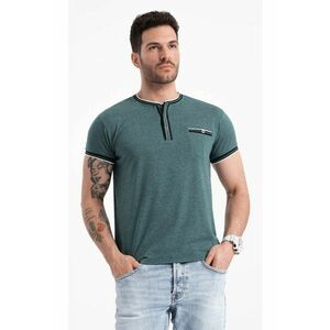 Tricou Henley cu accente in dungi imagine