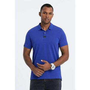 Tricou polo uni de bumbac imagine