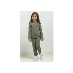 Bluza uni cu decolteu la baza gatului MMD39 - verde militar imagine