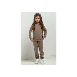 Pantaloni jogger cu talie elastica MMD38 - cappuccino imagine