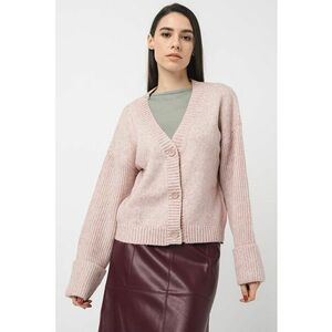 Cardigan regular fit cu decolteu in V si maneci cazute imagine