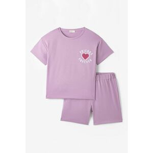 Set de tricou si pantaloni scurti din bumbac - 2 piese imagine