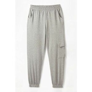 Pantaloni de trening din amestec de bumbac cu talie elastica imagine