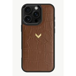 VELANTE - Husa din piele cu aspect de piele de crocodil pentru Iphone 16 Pro Max imagine