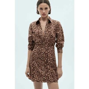 Rochie-camasa cu animal print Lia imagine